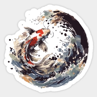 Enso Koi Sticker